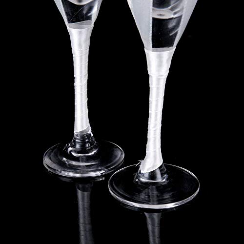 SODIAL 2 Unid/Set Regalo Creativo Nupcial y Novio Champagne Flautas Gafas de Boda Conjunto Copa Tostando Copa de Bodas