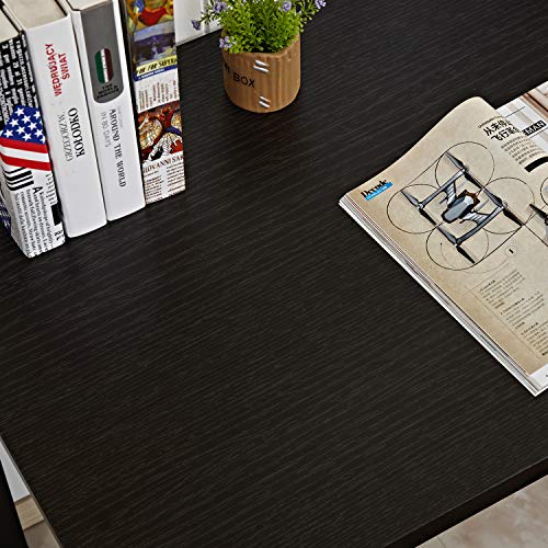 sogesfurniture Mesa de Ordenador Escritorios para Computadora, 120x60 cm Escritorio de Oficina Mesa de PC Mesa de Trabajo Mesa de Estudio de Madera y Acero, Negro BHEU-LD-AC120BW