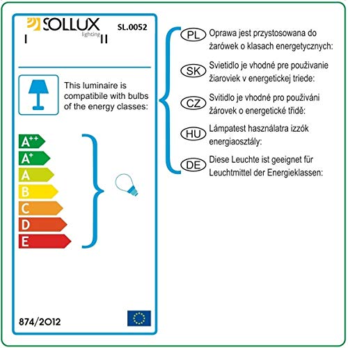 Sollux Lighting ORBIS 1 - Lámpara de techo (aluminio), color gris