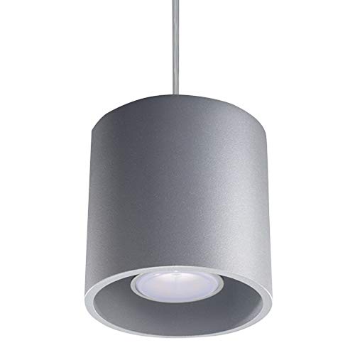 Sollux Lighting ORBIS 1 - Lámpara de techo (aluminio), color gris