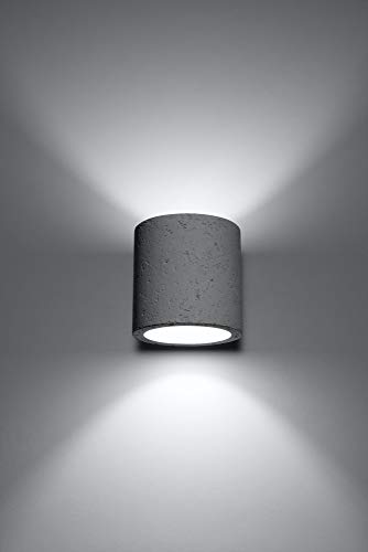 Sollux ORBIS BETON SL.0486 - Lámpara de pared (LED, G9), color gris