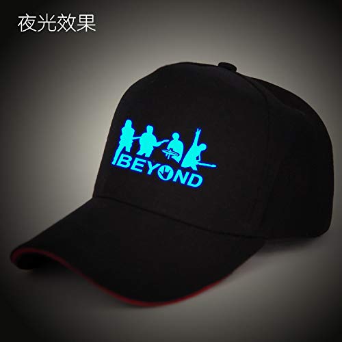 Sombrero de Anime Gorra de béisbol Luminosa Sombrero de Dibujos Animados Masculino Lengua de Pato Sombrero de ala Plana Sombrero de Hip-Hop Femenino Tendencia