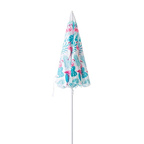 Sombrilla Playa Flamenco Rosa Acero de Ø 180 cm - LOLAhome