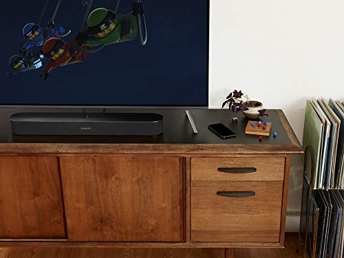 Sonos Beam barra de sonido con Alexa integrada - barra de sonido inteligente para TV y música, altavoz compatible con AirPlay, color negro