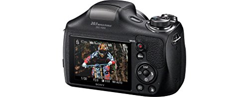 Sony DSC-H300 - Cámara compacta de 20.1 MP (pantalla de 3", zoom óptico 35x, estabilizador de imagen electrónico, vídeo HD 720p), negro