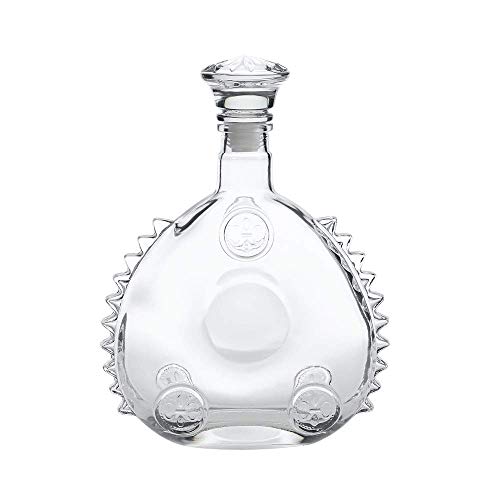 Sooiy Luis XIII Botella de Vino vacía, 1920 Estilo coñac o Whisky, Decantador, Sellado Botella de Vino del Vidrio con Tapa, Escultura de 750 ml de Hielo decantador