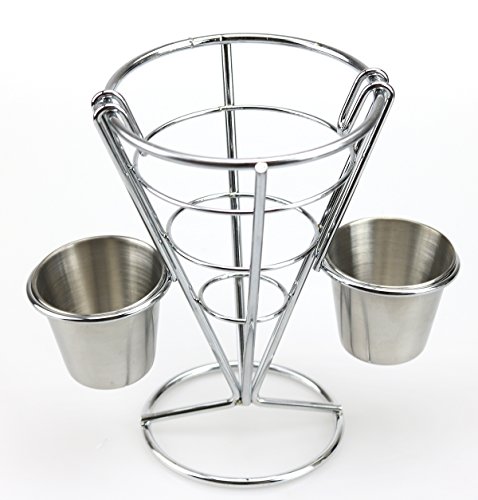 Soporte en cono de alta calidad para patatas fritas Huaxiong, decoración de mesa