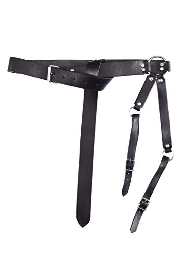 Soporte para cinturón de espada de piel negra – Soporte para espada medieval