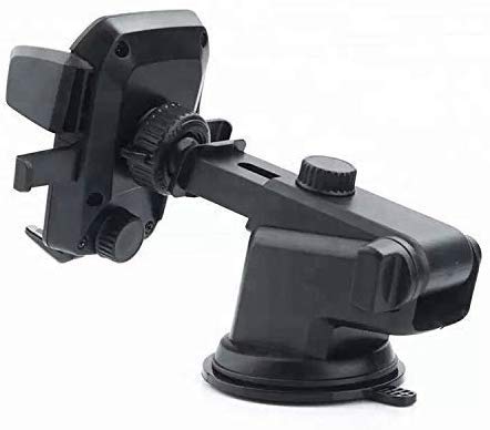 Soporte para Coche móvil OneTouch Dashboard Windshield Mount Cradle para iPhone 11 Pro MAX X XS XR Samsung S10 NOTE10 Plus OnePlus 7T Pro - Negro