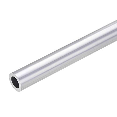 sourcing map 6063 Aluminio Redondo Tubo 22mm OD 14mm Interior Diámetro 300mm Longitud Sin Costura Recto Tubo