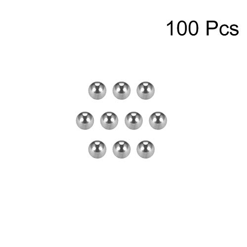 Sourcingmap - Bolas de rodamientos métricas (1 mm-11 mm, acero cromado G25, 100 unidades), 2mm