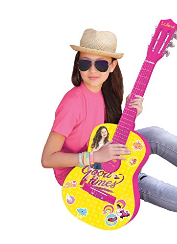 Soy Luna-Disney Guitarra Clásica De 6 Cuerdas, 78 cm Largo, Material de Madera (Lexibook K2000SL), Color Amarillo