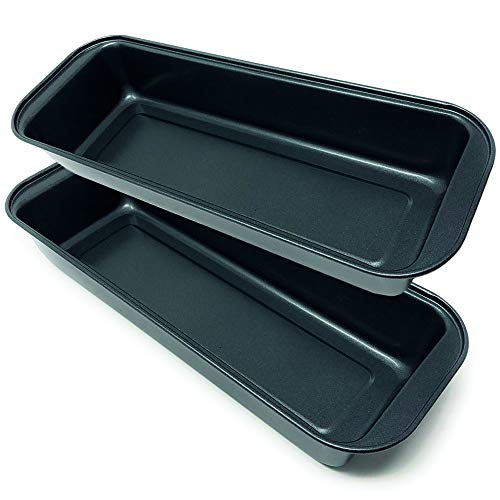 Space Home - Molde de Horno Plumcake - Acero al Carbon con Recubrimiento Antiadherente - 35 cm - Set de 2