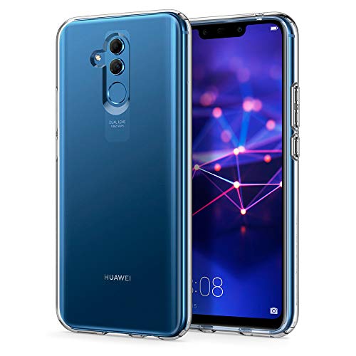 Spigen, Funda Compatible con Huawei Mate 20 Lite [Liquid Crystal] Absorción de Choque Resistente y diseño de Fibra de Carbono [Compatible con Carga Inalámbrica] - [Transparent]