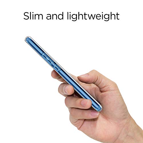 Spigen, Funda Compatible con Huawei Mate 20 Lite [Liquid Crystal] Absorción de Choque Resistente y diseño de Fibra de Carbono [Compatible con Carga Inalámbrica] - [Transparent]