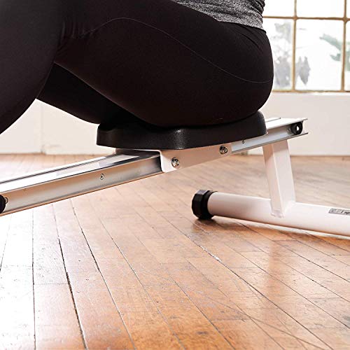 SportPlus Máquina de Remo Fitness para Uso Interior – Incluye Receptor de Ritmo Cardíaco de 5 kHz en de Remo – Máquina de Remo Plegable – Máx. Peso Usuario 150 Kg