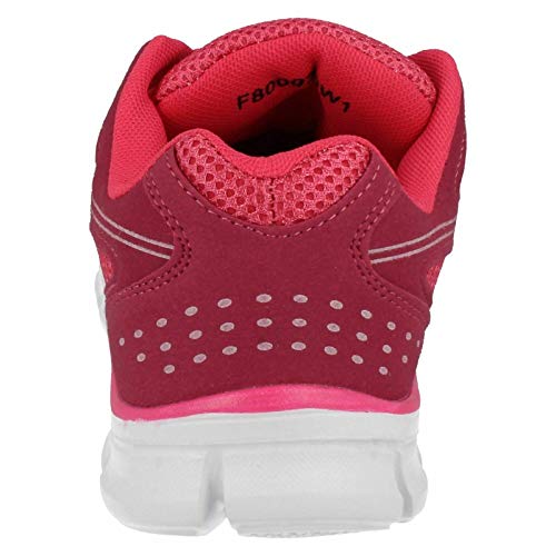 Spot On - Zapatillas Deportivas con Cordones para Mujer (36 EU) (Fucsia)