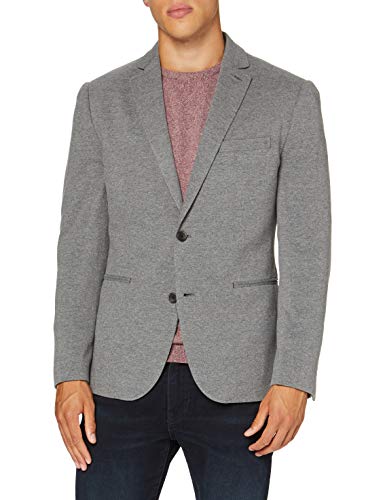 Springfield 1Ba-Blazer Pique-c/44 Chaqueta, Gris (Dark_Grey 44), XL (Tamaño del Fabricante: XL) para Hombre