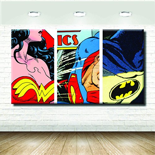 stampepersonalizzate.com - Imprimir en Lienzo - Formato Canvas - Formato 50X88 Solo Lienzo - Imprimir en Calidad fotográfica - Pinturas Cómics y cartones - dettagli Superheroes