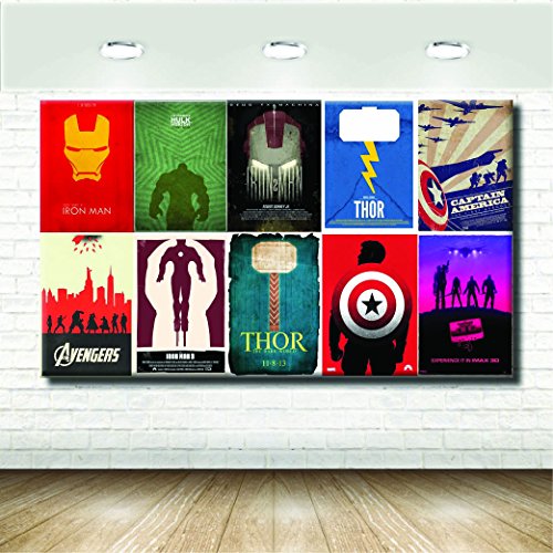 stampepersonalizzate.com - Imprimir en Lienzo - Formato Canvas - Formato 84X50 Solo Lienzo - Imprimir en Calidad fotográfica - Pinturas Cómics y cartones - Marvel Universe