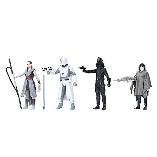 Star Wars Force Link Battle on Crait Figura de 3.75 Pulgadas, Paquete de 4