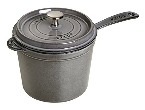 STAUB Sauce Pan Salsera, Hierro Fundido, Gris Grafito, 18 cm