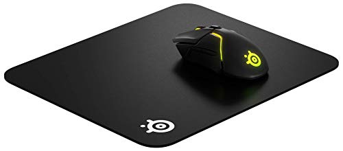 SteelSeries QcK Hard - Alfombrilla de ratón para Juegos - Textura de Superficie Mejorada - Tamaño M