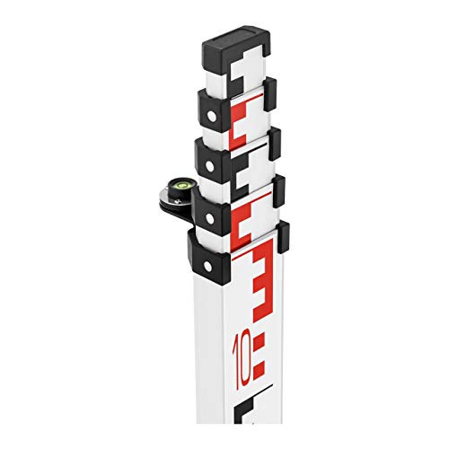 Steinberg Systems Mira Para Nivel Óptico De Topografía SBS-NL-5 (Longitud máxima 5 m, 2 escalas (mm/cm), Aluminio, Plegable, Con bolsa)