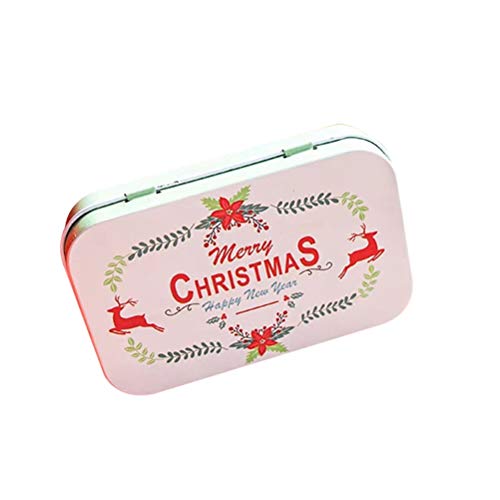 STOBOK Cajas de Dulces Caja de Envoltura de Regalos Contenedor de Galletas Estaño Colorido Estampado (patrón Aleatorio)