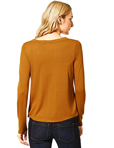 Street One 315292 Cardigan mit Knoten Suéter, Caramel Foxy, 36 para Mujer