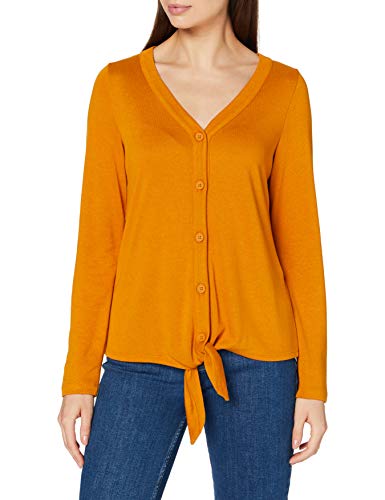 Street One 315292 Cardigan mit Knoten Suéter, Caramel Foxy, 36 para Mujer