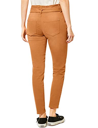 Street One 373366 Denim Style Bonny Loose Fit Paperbag Jeans, Foxy Caramel Soft Wash, 26W x 30L para Mujer