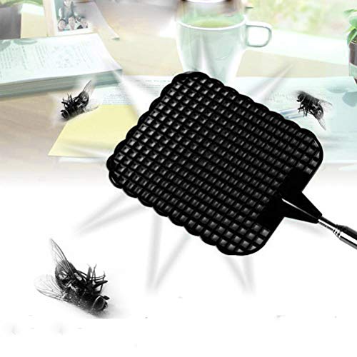 StyleBest 4 Unids Plástico Telescópico Extensible Fly Swatter Varilla Telescópica de Acero Inoxidable Aleta Mosquito Bug Swatter