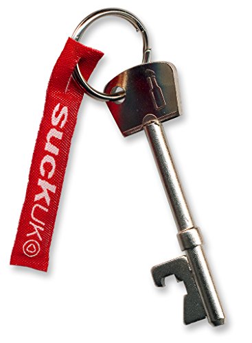 Suck Uk SK KEY01 Abridor de botellas de llave, Metal, Plata