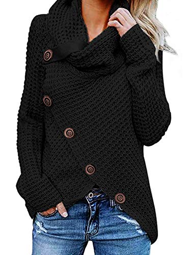 Sudadera para Mujer De Manga Larga Camisas Moda Sudadera Pullover Cárdigan Tops Blusa Calle Suelto Jersey Suéter