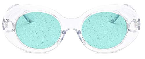 Sunglasses Gafas De Sol Ovaladas Mujeres Hombres Marca Gafas De Sol De Gran Tamaño Lentes Brillantes Caramelo Marco De Cristal Colorido Gafas De Sol Uv400 Clearbl