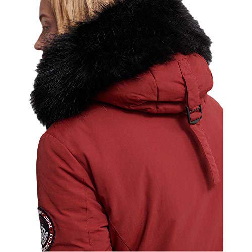 Superdry Parka Ashley Everest Granate Mujer Medium Rojo