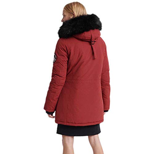 Superdry Parka Ashley Everest Granate Mujer Medium Rojo