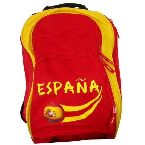 Supportershop Espagnol Mochila, Hombre, Multicolor-Multi-Coloured-Red/Yellow, 45 x 32 x 23 cm