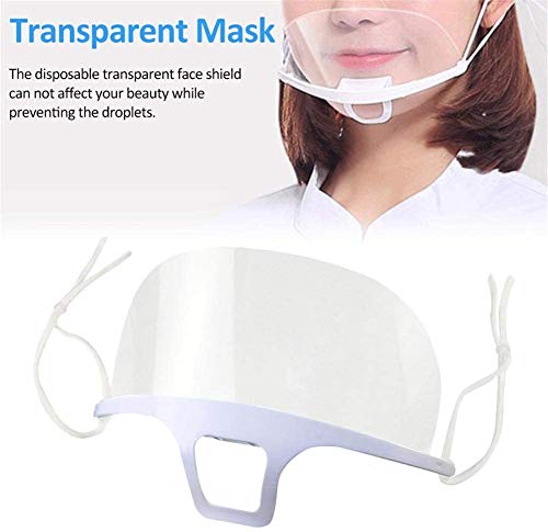 Surfilter 10PCS Escudo Transparente Herramienta de Cuidado de la Salud Desechable Anti-vaho Elástico Protección Facial Protección Catering Comida Hotel Plástico Cocina Restaurante Premium