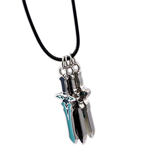 Sword Art Online Collar con Colgantes con Forma de Espadas