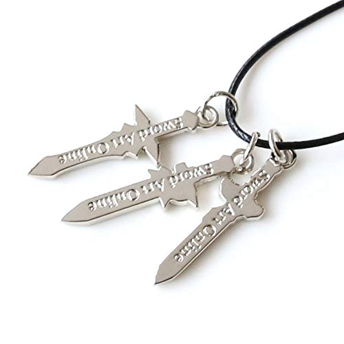 Sword Art Online Collar con Colgantes con Forma de Espadas