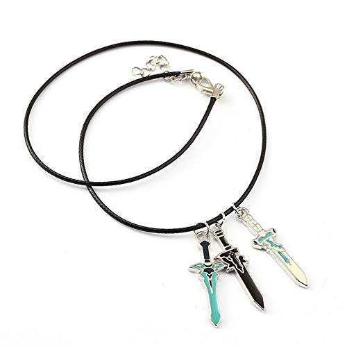 Sword Art Online Collar con Colgantes con Forma de Espadas