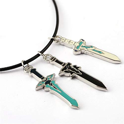 Sword Art Online Collar con Colgantes con Forma de Espadas