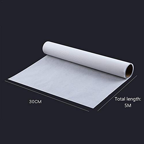 Sympuk 5 M/rollo De Papel De Hornear Fuerte, Absorbente De Aceite Y Antiadherente, Para Uso Alimentario, Papel De Aceite De Silicona De Doble Cara Disponible En Ambos Lados, Conveniente Para Cortar