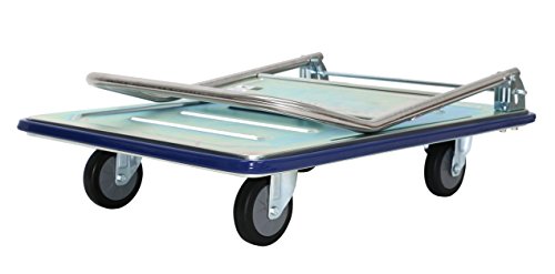 T-EQUIP ZT-210 - Carro con plataforma galvanizada por inmersión en caliente con capacidad de carga de 300 kg. AnxPxAl: 92.5 x 62.5 x 95 cm (acero cromado)