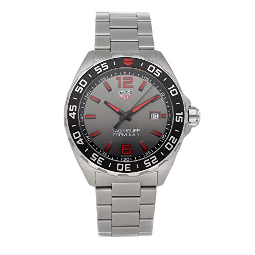 Tag Heuer Formula 1 cuarzo (barro) esfera gris reloj para hombre WAZ1018.BA0842 (usado)