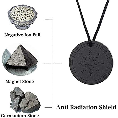 Tamkyo Nuevo Anti Radiation Shield EMF Negative Ion Balance Energy Collar Colgante