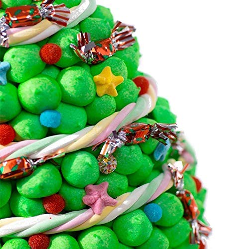 Tarta arbol de Navidad de chuches dulces