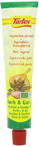 Tartex Organic Herbal and Garlic Pate Tube 200 g (Pack of 4)